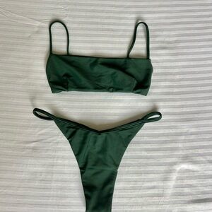 Benoa Swim Dark Green Bikini Set